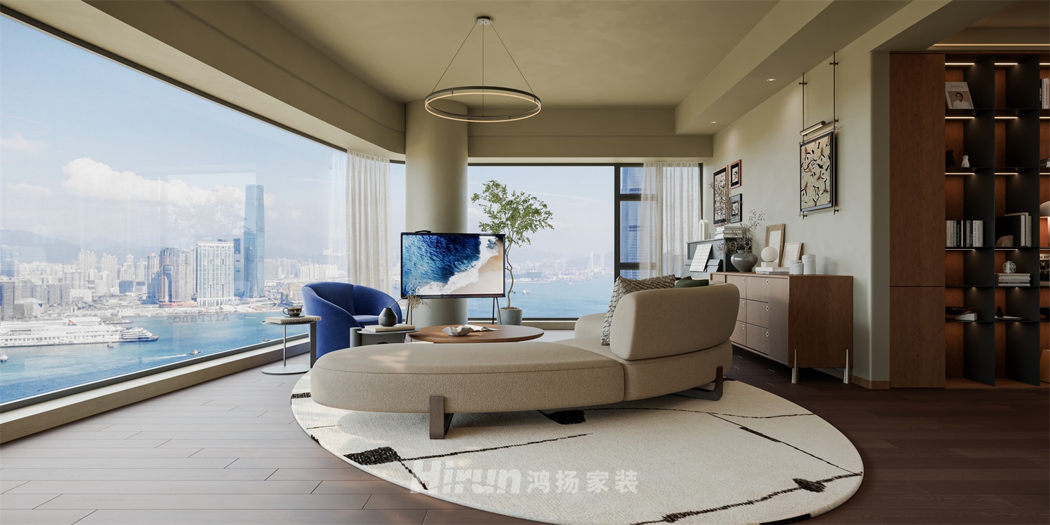 北辰192㎡北歐之光四居室 裝修案例效果圖-4