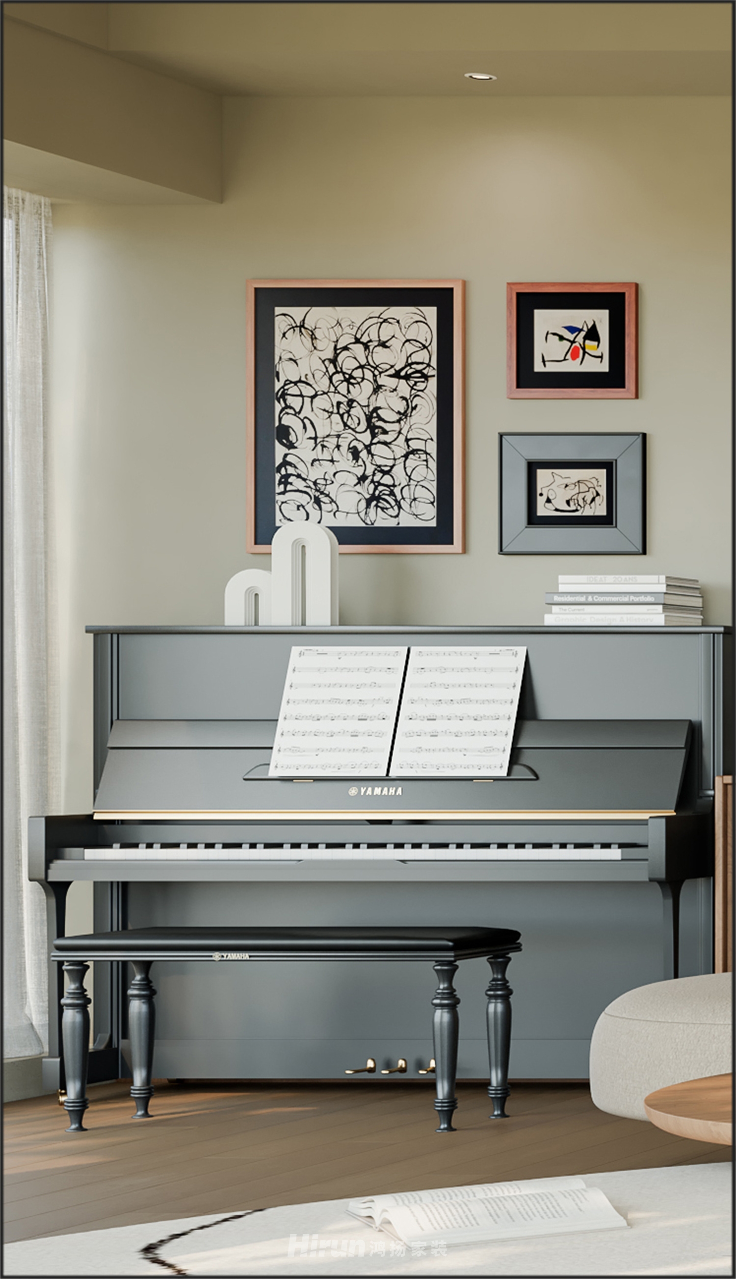 北辰192㎡北歐之光四居室 裝修案例效果圖-15