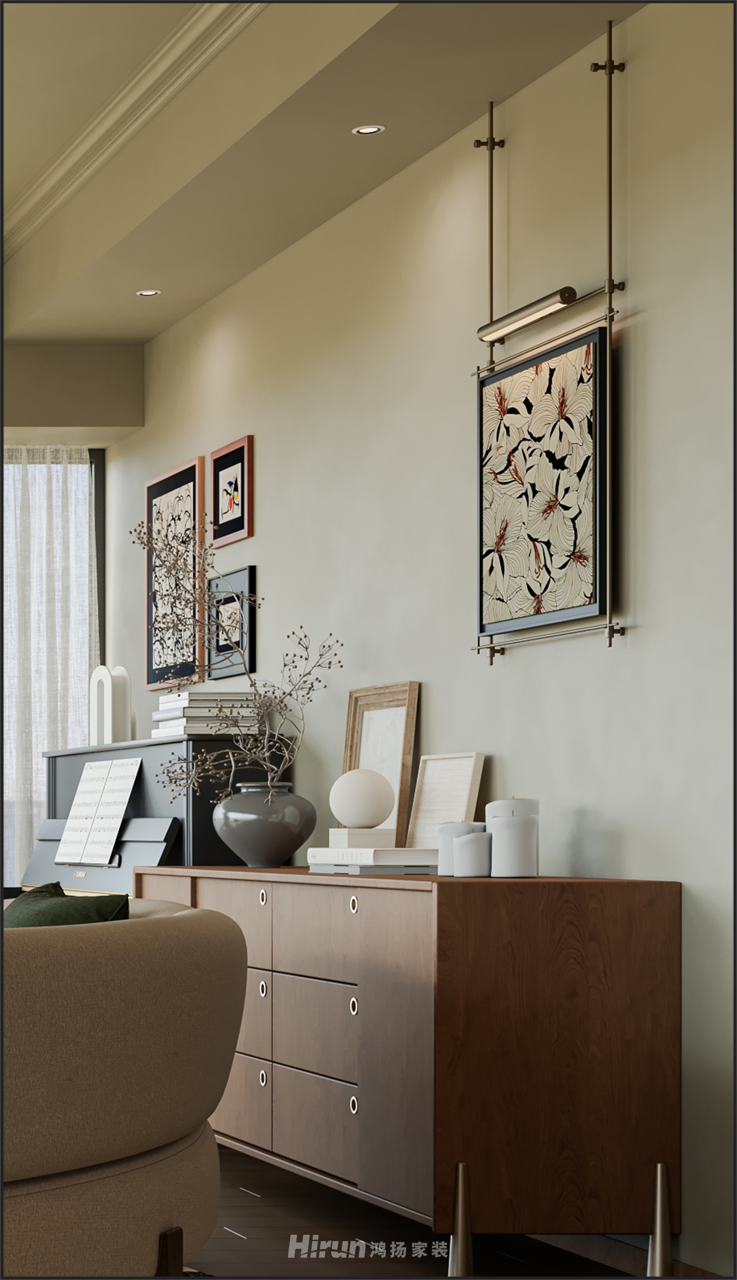 北辰192㎡北歐之光四居室 裝修案例效果圖-12