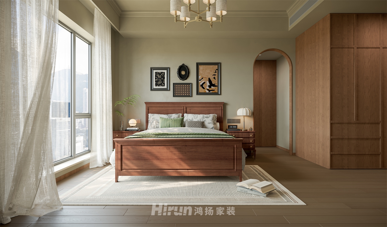 北辰192㎡北歐之光四居室 裝修案例效果圖-8