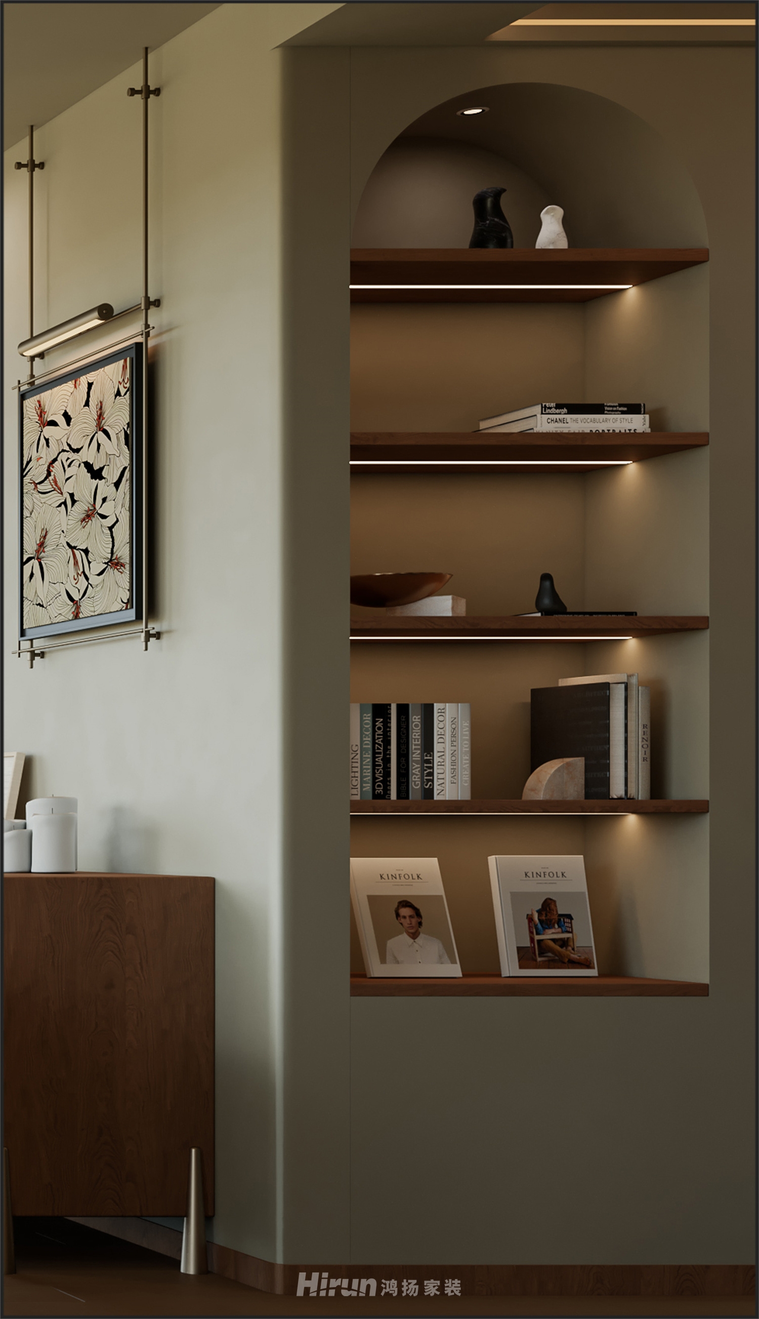 北辰192㎡北歐之光四居室 裝修案例效果圖-9