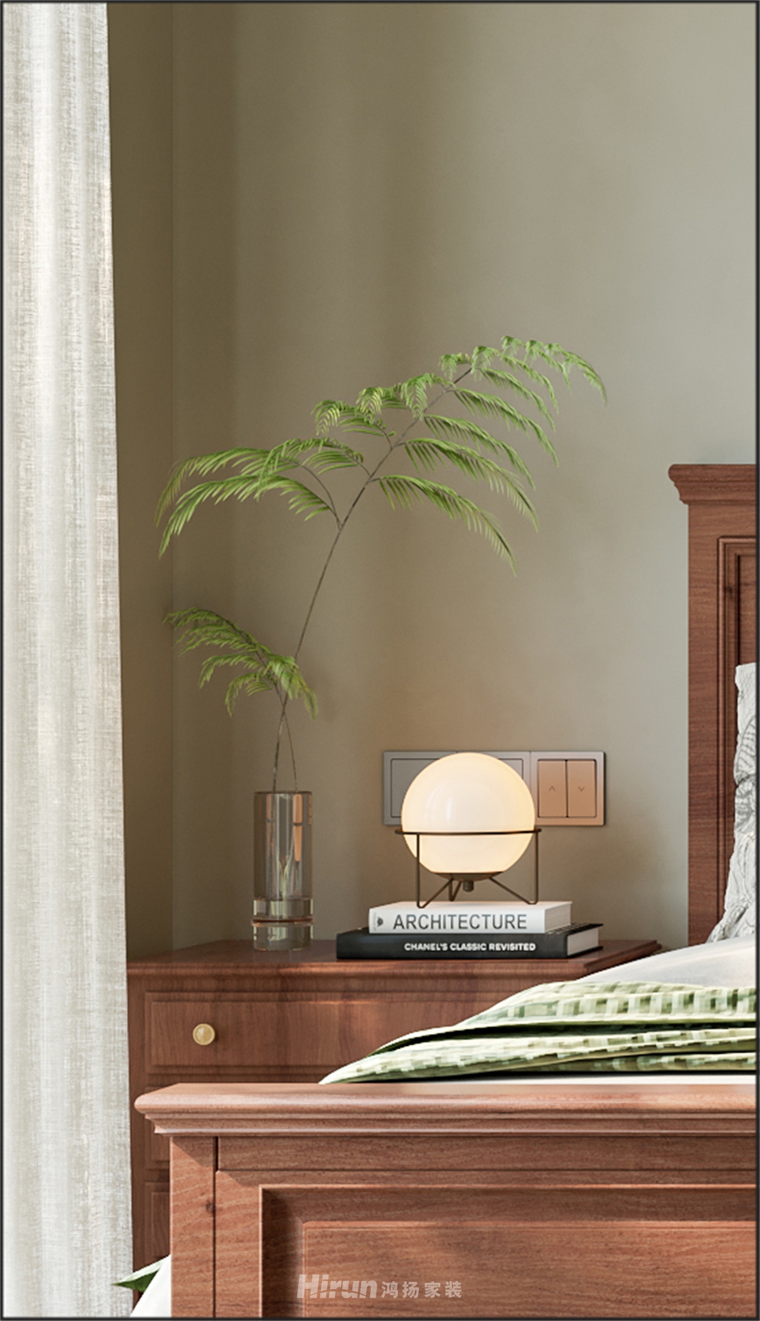 北辰192㎡北歐之光四居室 裝修案例效果圖-14