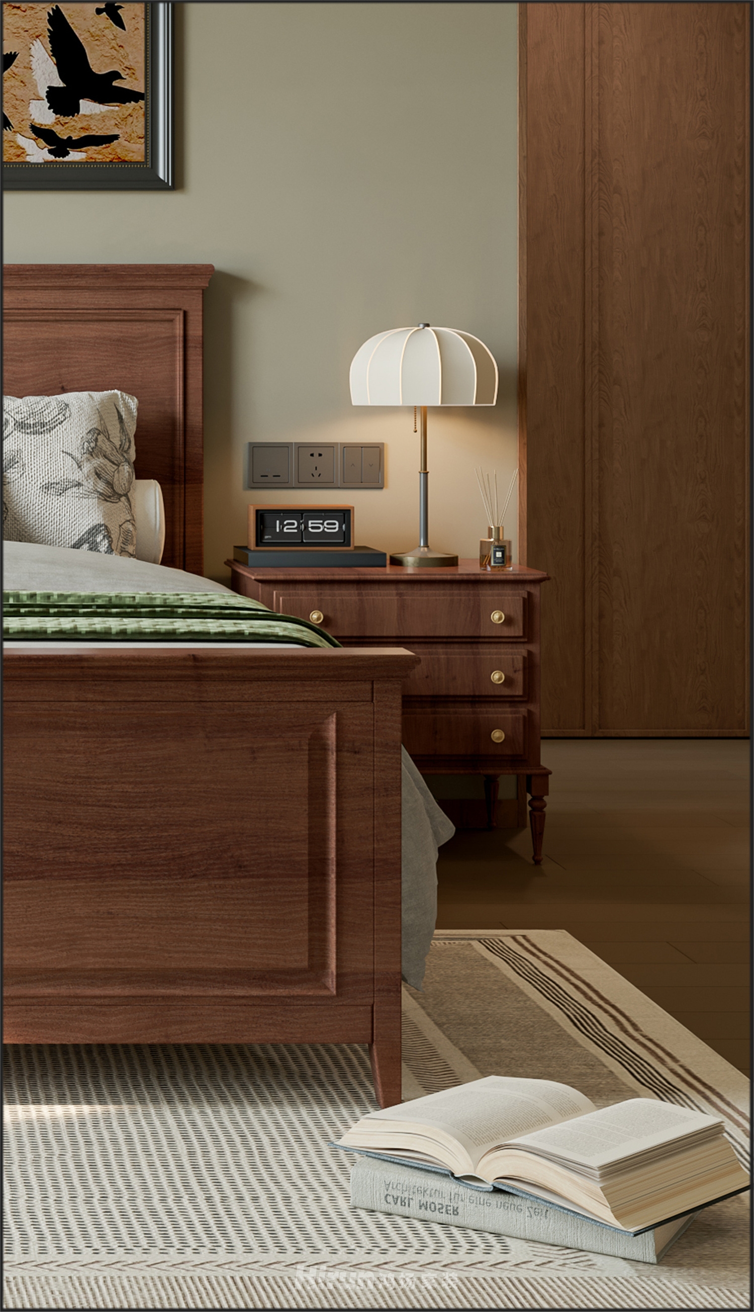 北辰192㎡北歐之光四居室 裝修案例效果圖-18