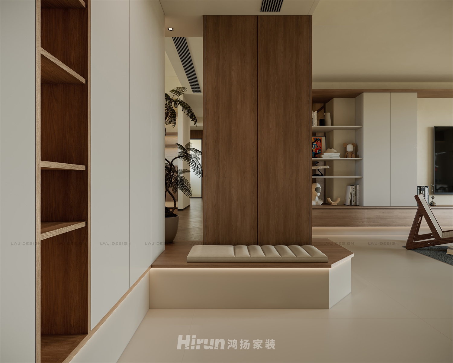 恒鑫瀾北灣175㎡復合寫意四居室 裝修案例效果圖-6