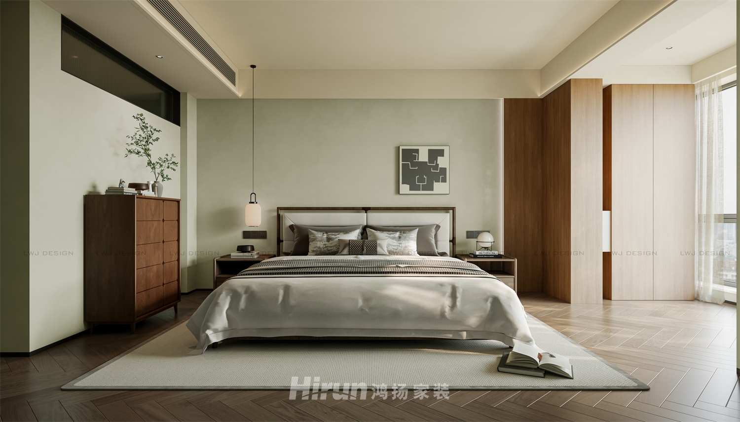 恒鑫瀾北灣175㎡復合寫意四居室 裝修案例效果圖-7