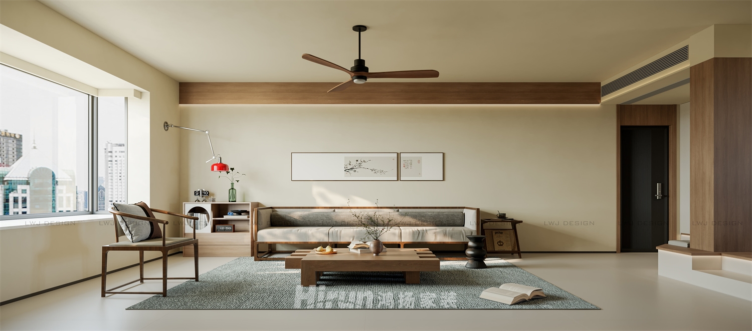 恒鑫瀾北灣175㎡復合寫意四居室 裝修案例效果圖-4