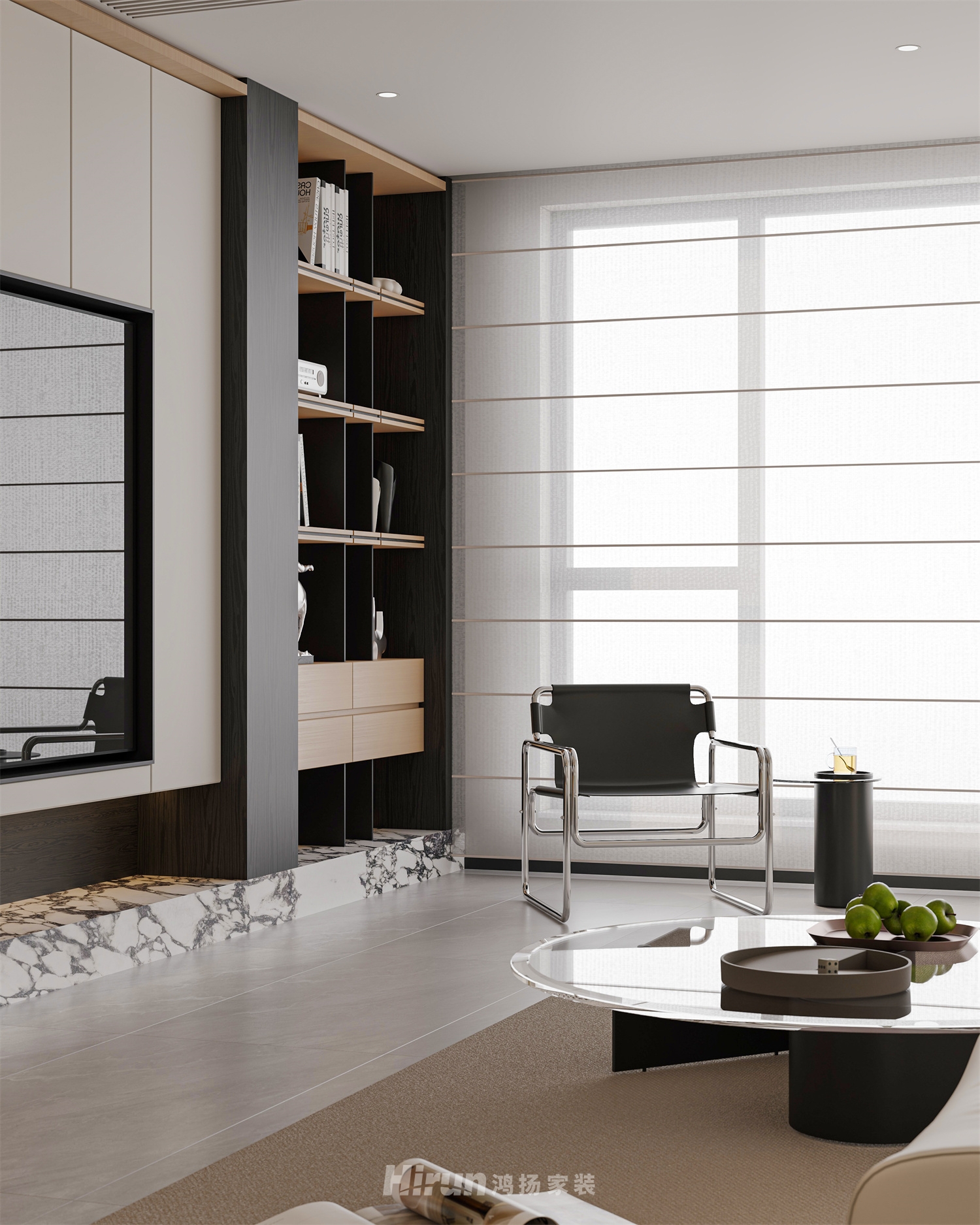 龍湖天璞140㎡雅致現(xiàn)代四居室 裝修案例效果圖-10