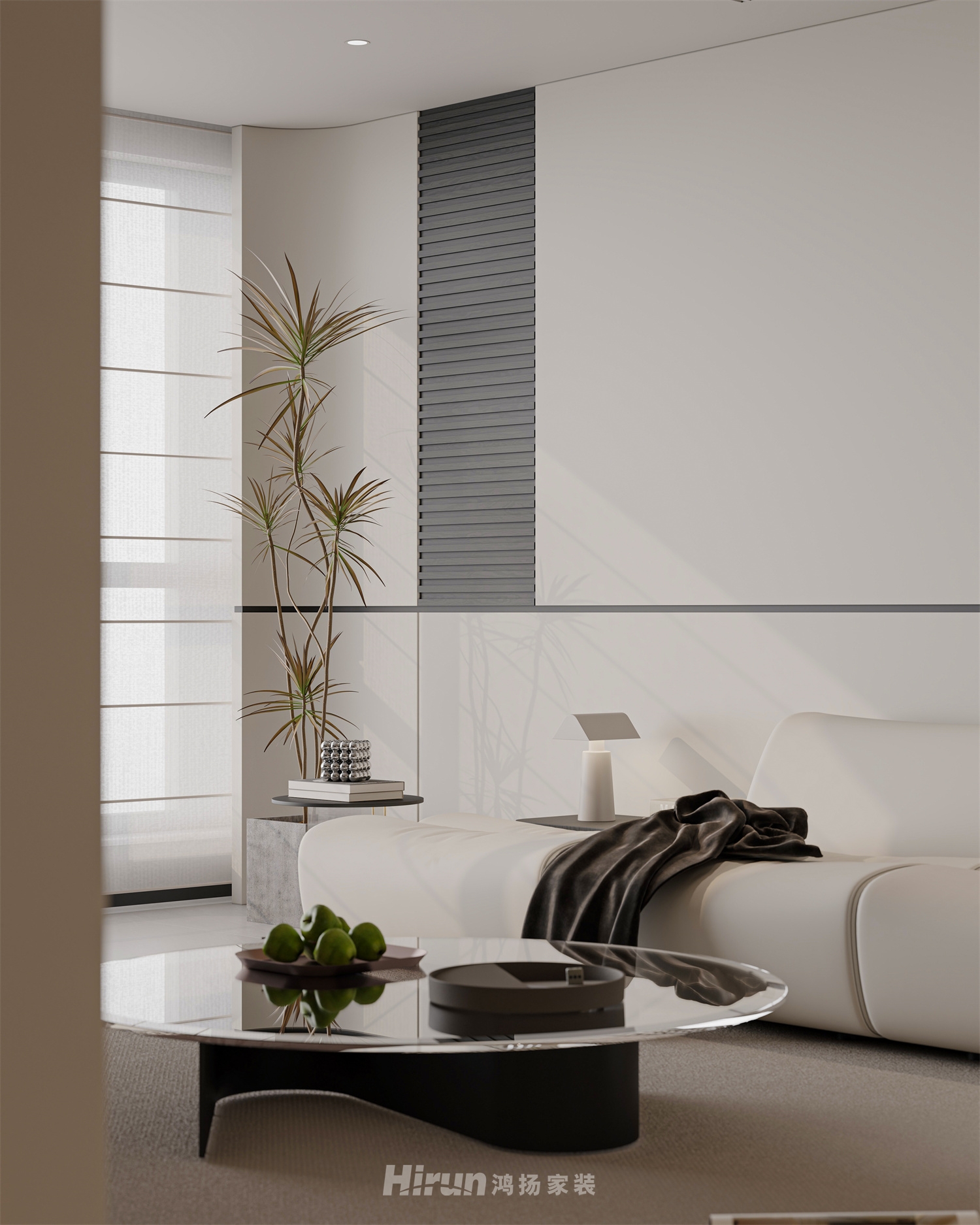 龍湖天璞140㎡雅致現(xiàn)代四居室 裝修案例效果圖-7