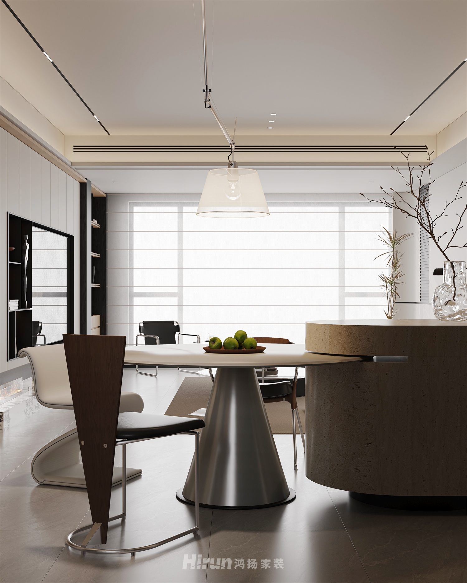 龍湖天璞140㎡雅致現(xiàn)代四居室 裝修案例效果圖-11