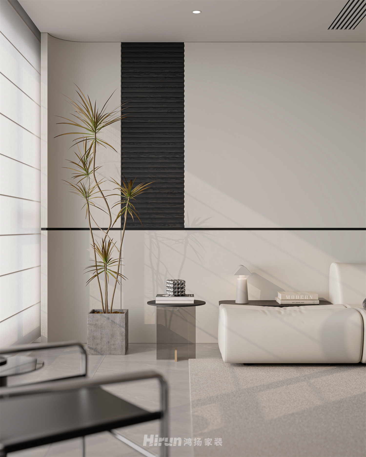 龍湖天璞140㎡雅致現(xiàn)代四居室 裝修案例效果圖-6