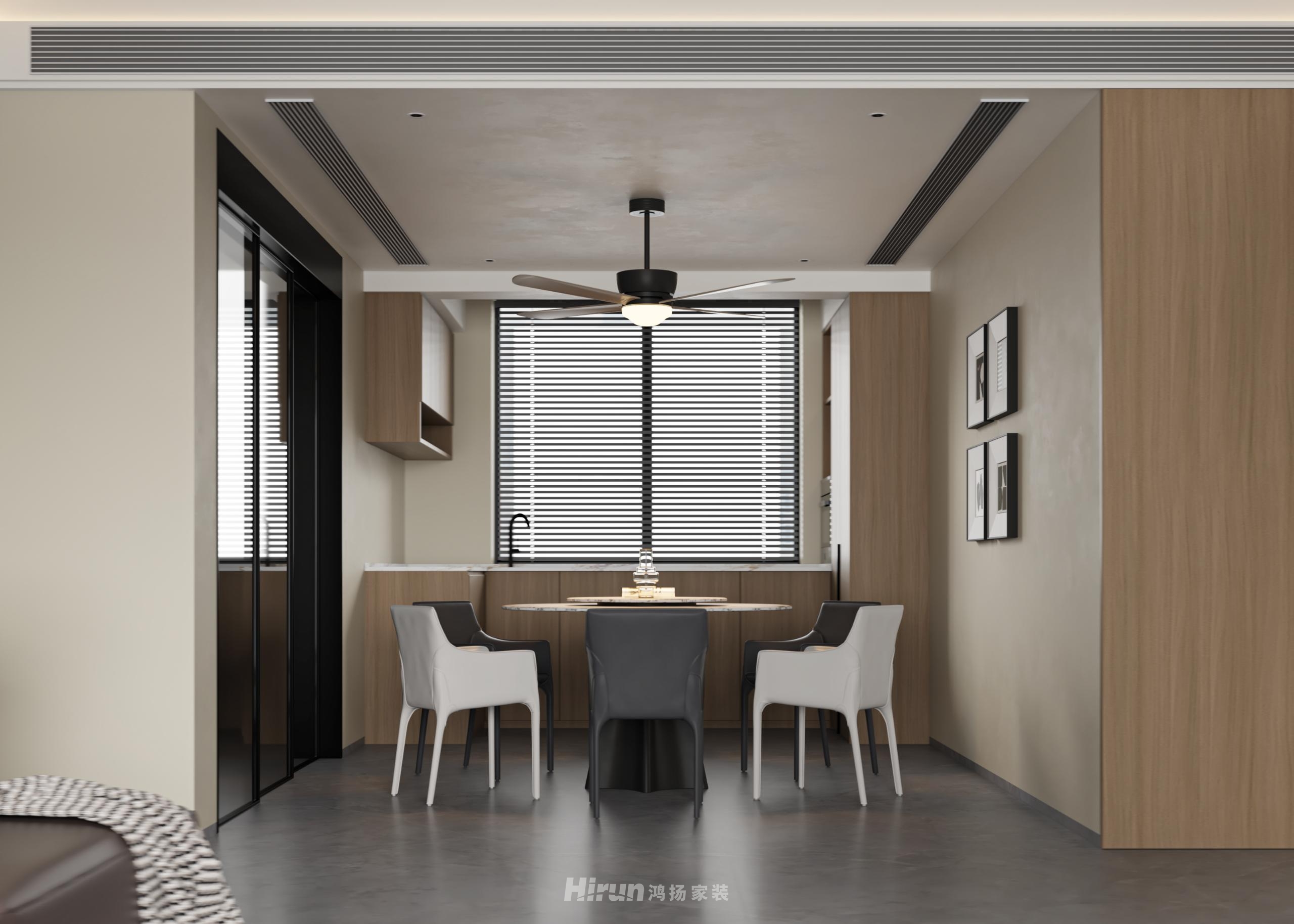 潤樾府143㎡新裝飾主義四居室 裝修案例效果圖-4