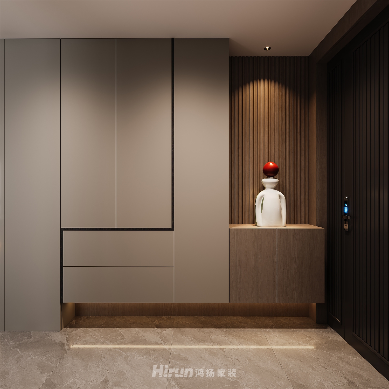 裕源晉府140㎡雅致現代四居室 裝修案例效果圖-3