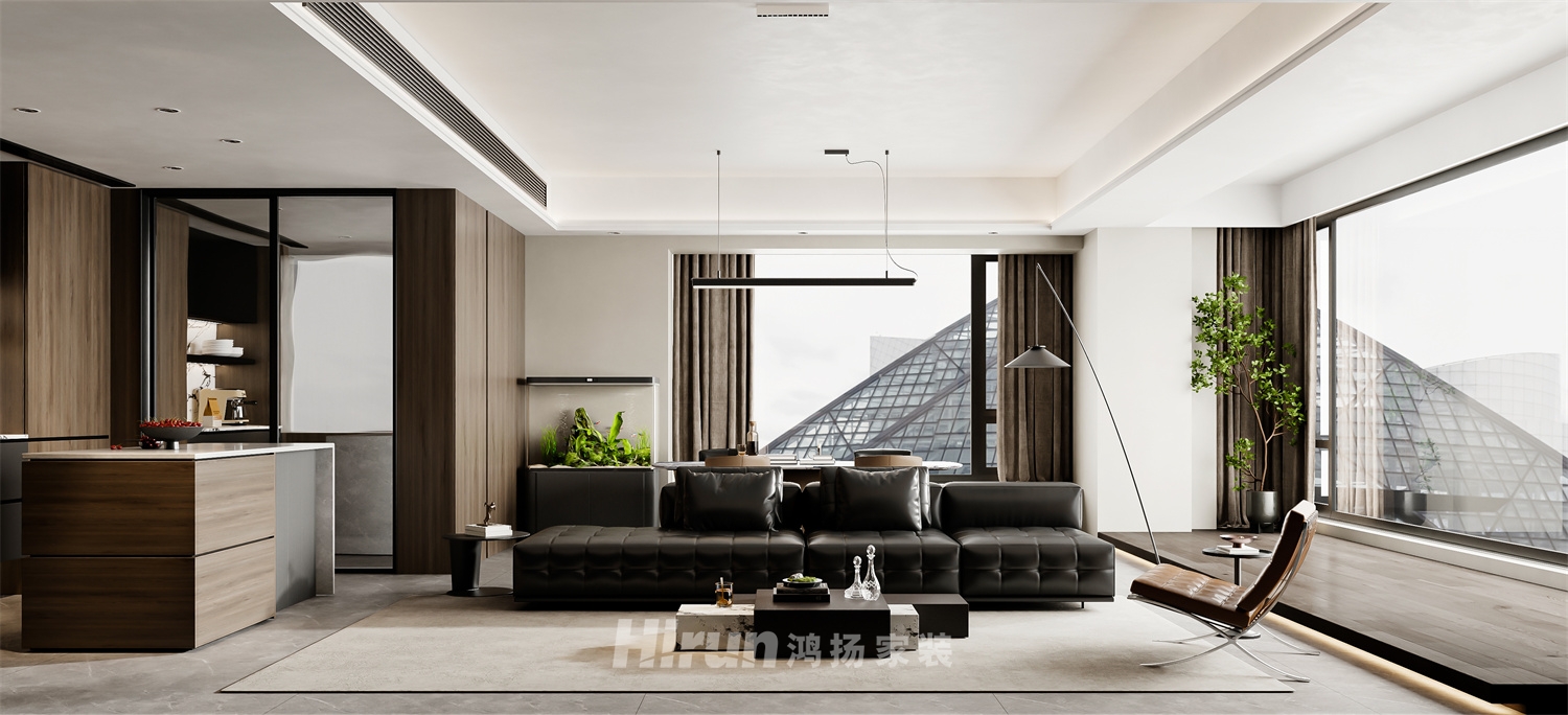 萬科森林公園160㎡雅致現代四居室 裝修案例效果圖-7