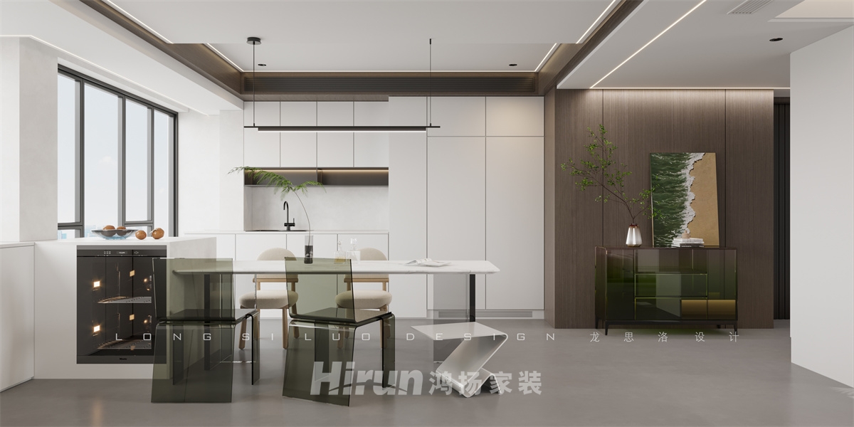 鑫遠翡麗郡140㎡雅致現(xiàn)代四居室 裝修案例效果圖-4