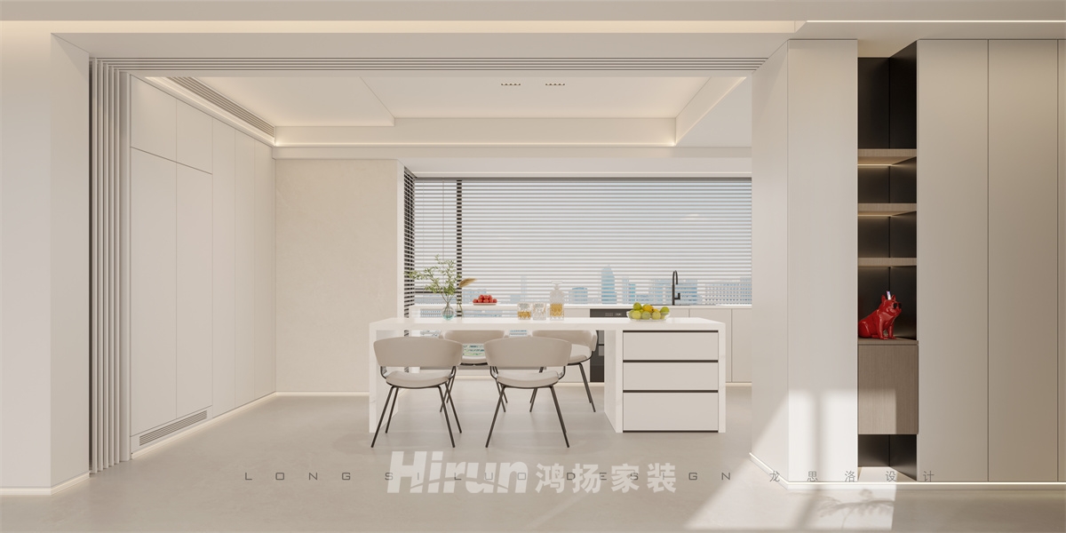 明昇壹城200㎡雅致現代復式 裝修案例效果圖-1