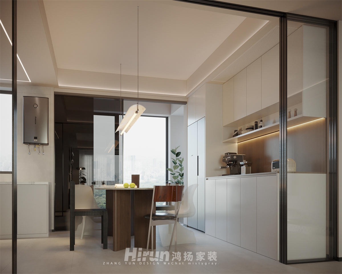 中建鈺和城142㎡復古風潮四居室 裝修案例效果圖-5