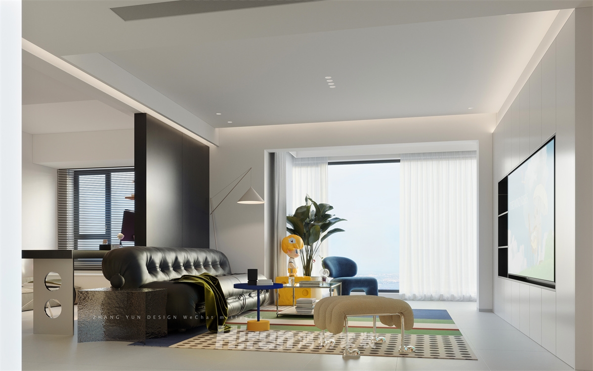 金茂國(guó)際社區(qū)142㎡雅致現(xiàn)代四居室 裝修案例效果圖-5