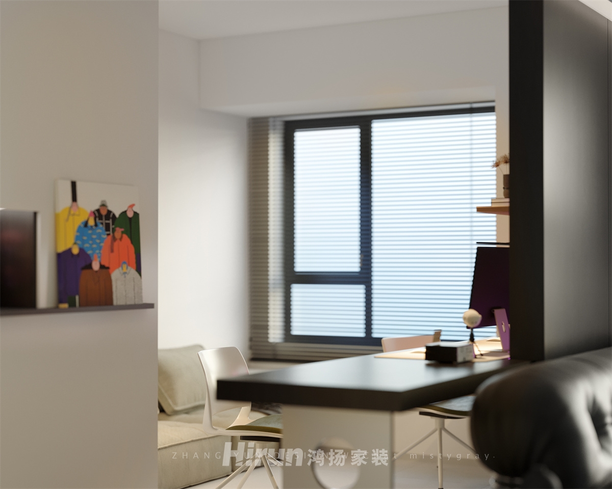 金茂國(guó)際社區(qū)142㎡雅致現(xiàn)代四居室 裝修案例效果圖-3