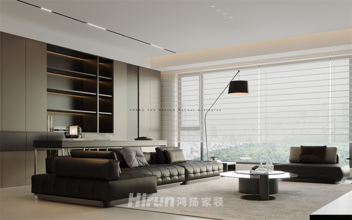 建發(fā)玖洲觀瀾148㎡雅致現(xiàn)代四居室 裝修案例效果圖-5