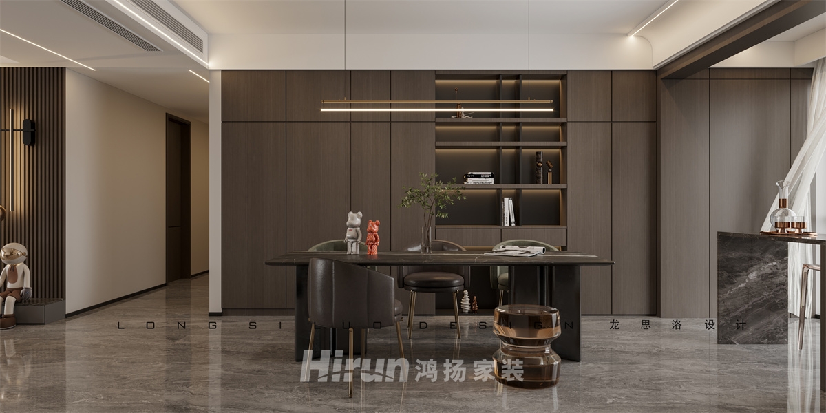 博林云棲200㎡新裝飾主義大平層 裝修案例效果圖-1