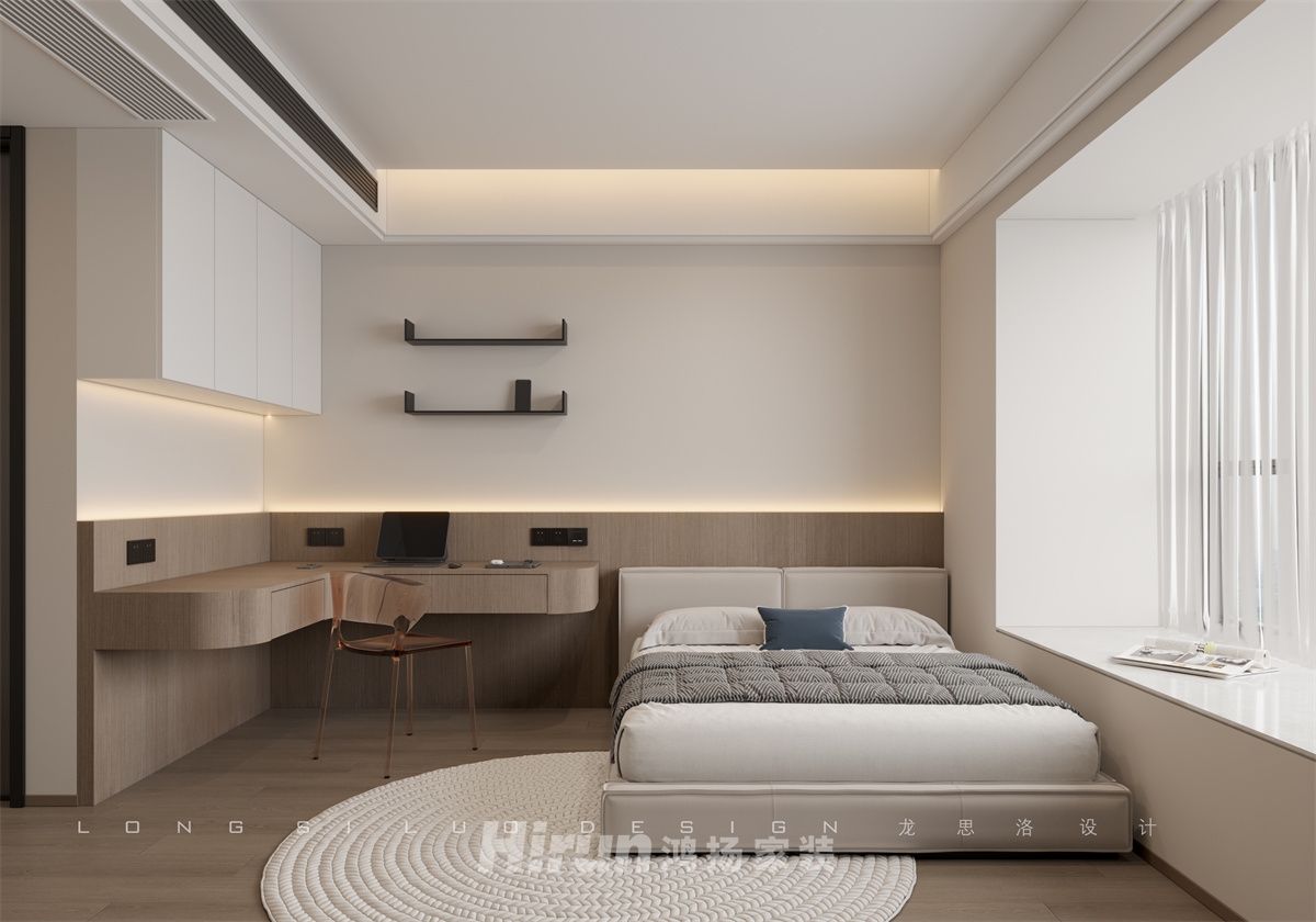 濱江府190㎡新裝飾主義四居室 裝修案例效果圖-5