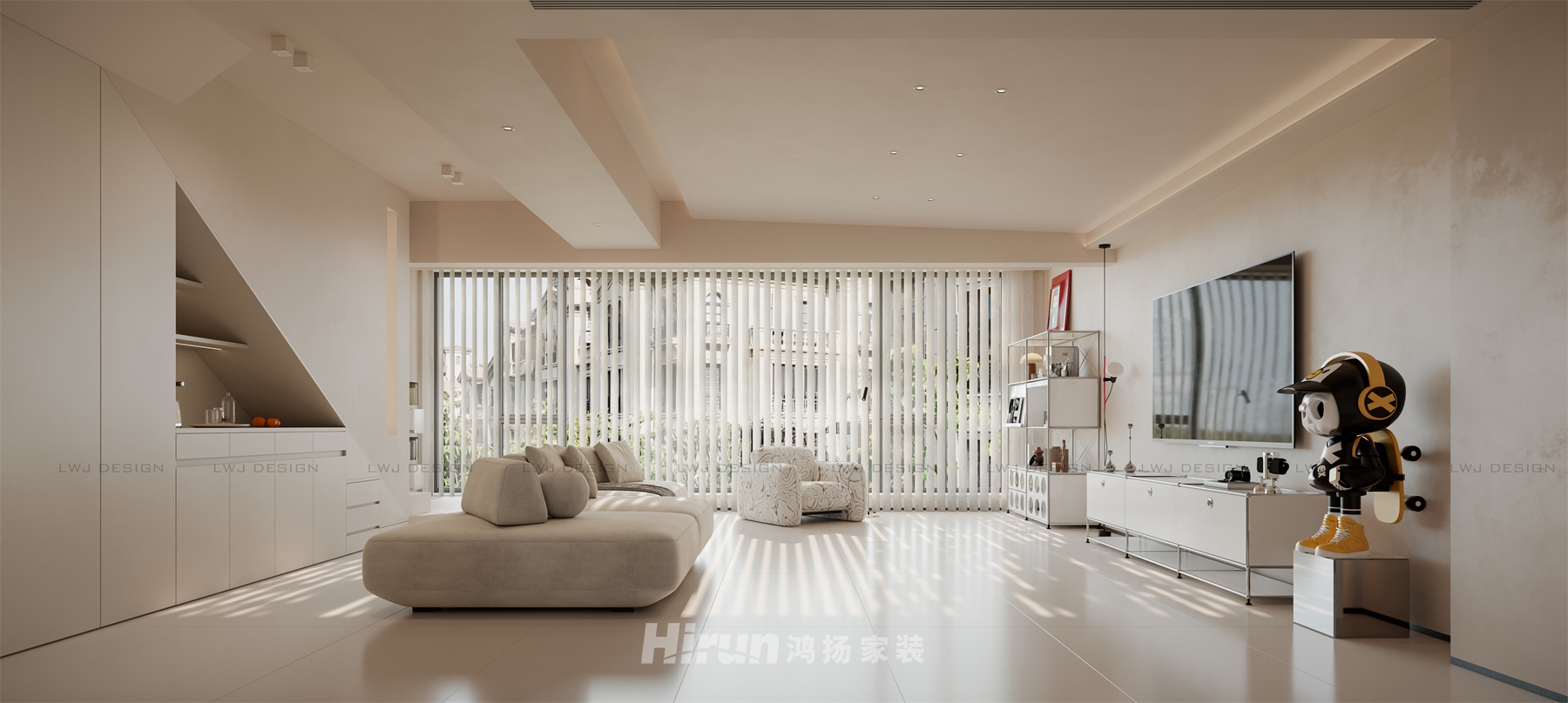 佳兆業城市廣場172㎡北歐之光四居室 裝修案例效果圖-4