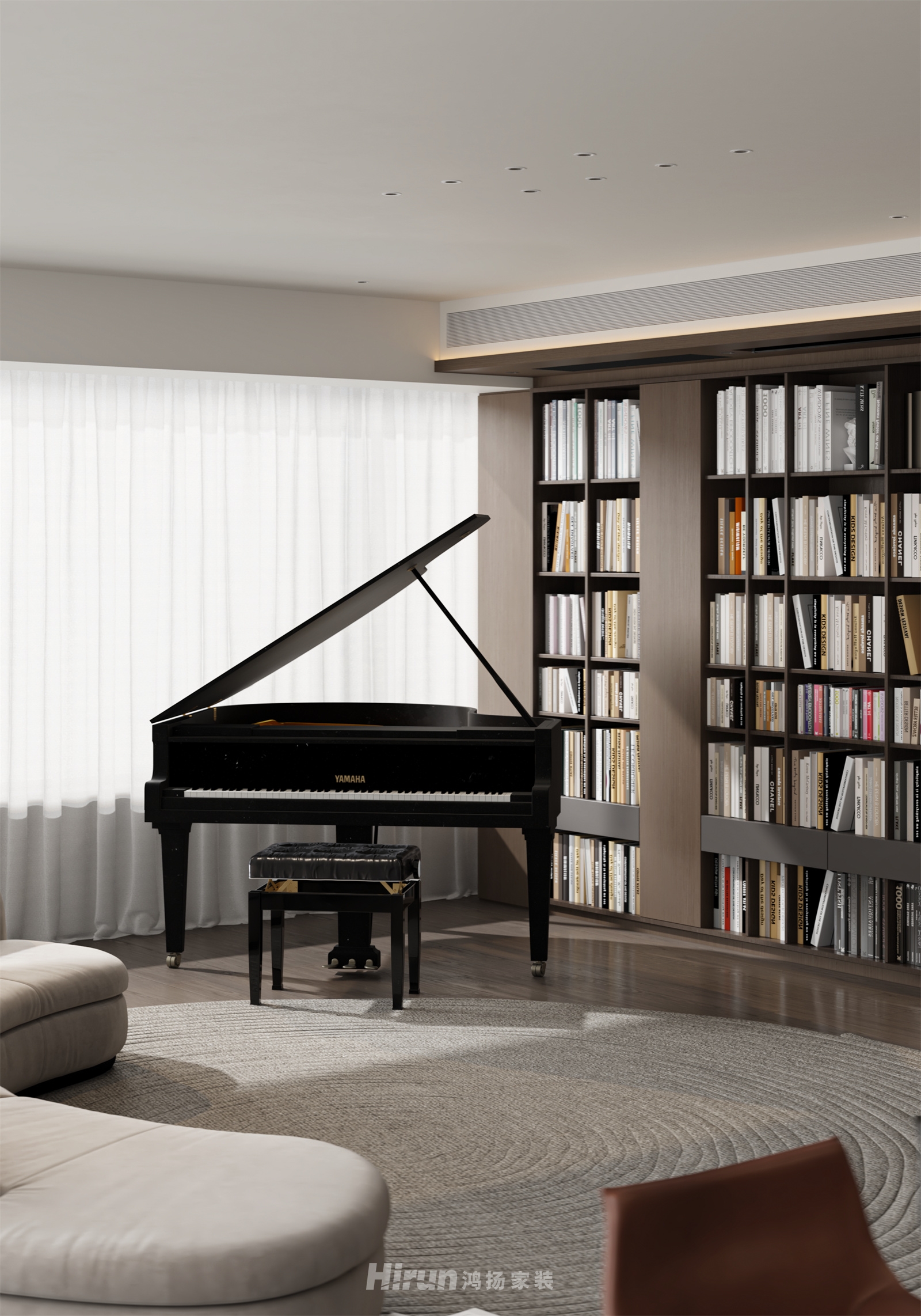 玖洲觀瀾213㎡新裝飾主義大平層 裝修案例效果圖-18