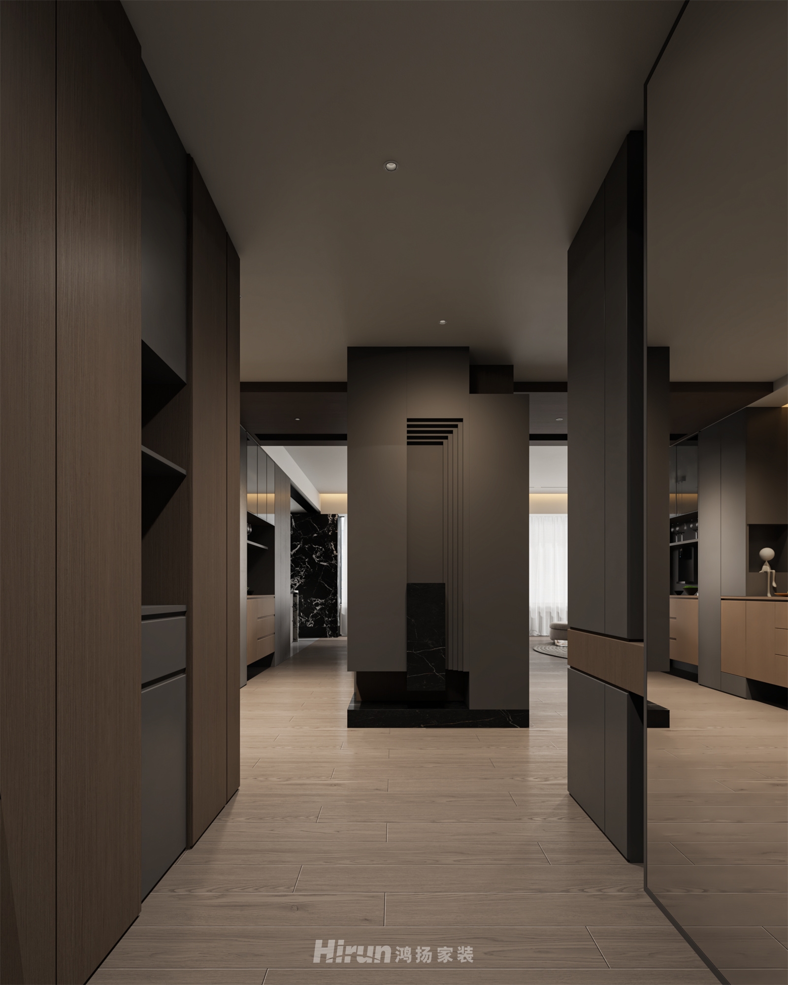 玖洲觀瀾213㎡新裝飾主義大平層 裝修案例效果圖-14