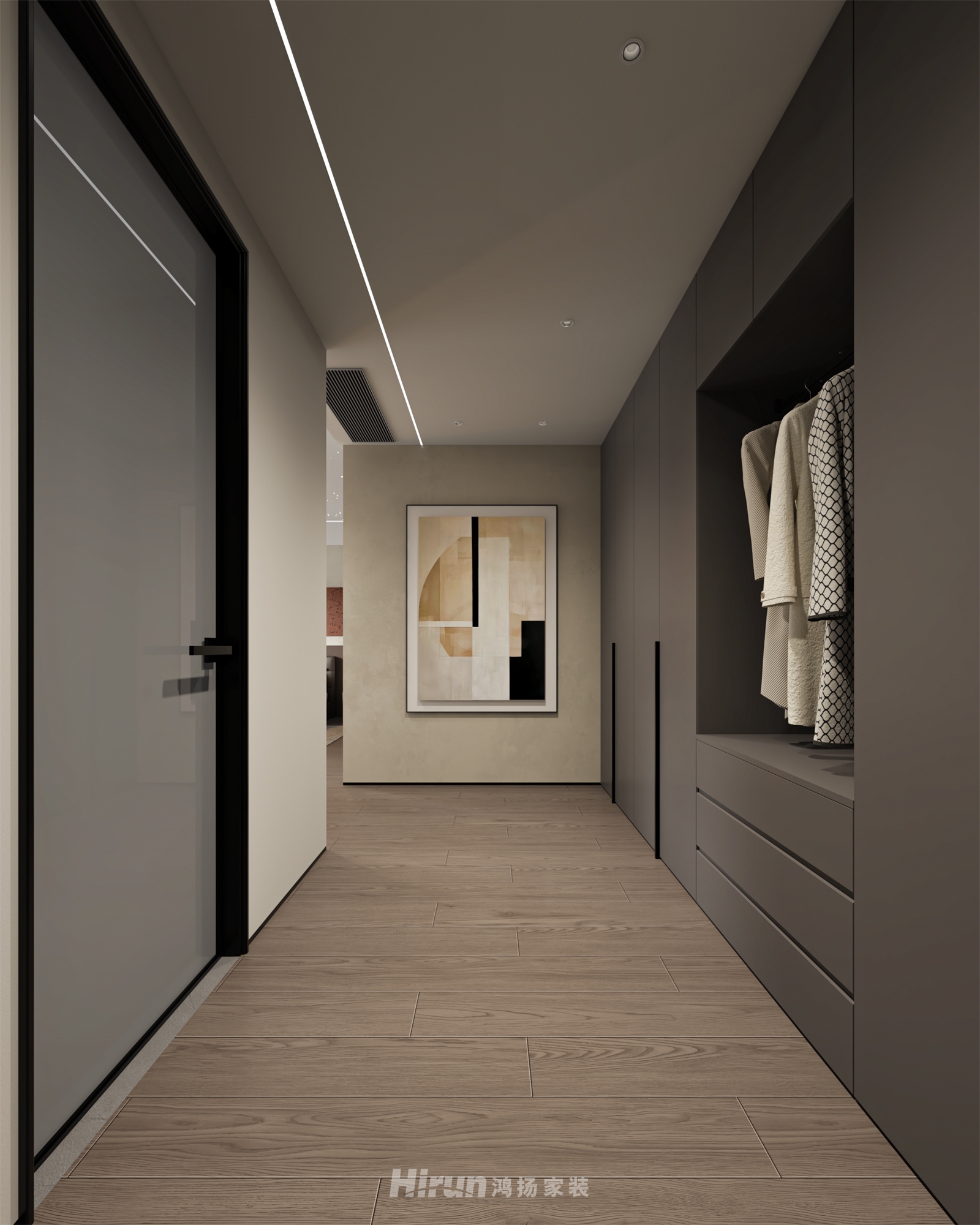 玖洲觀瀾213㎡新裝飾主義大平層 裝修案例效果圖-13