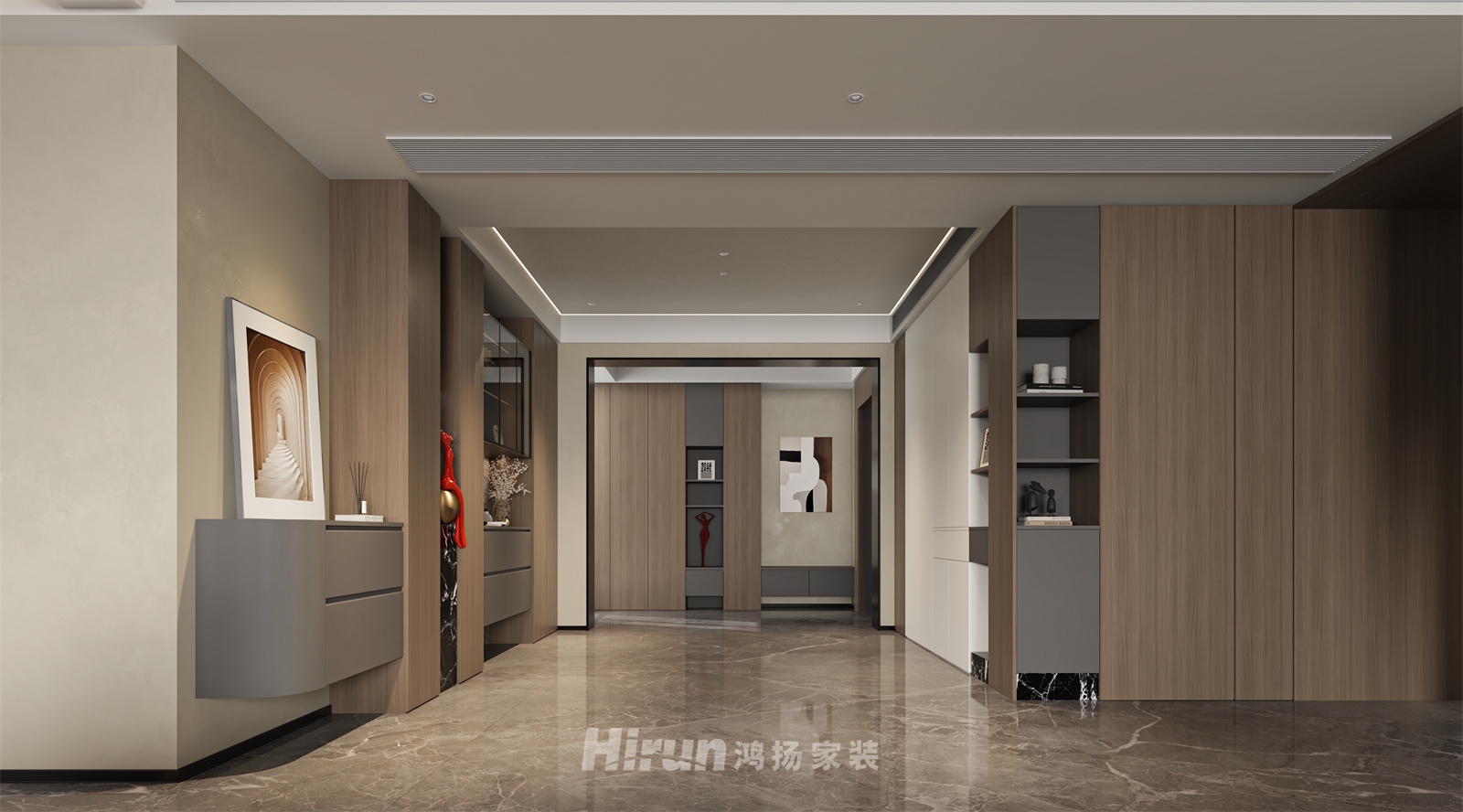 克拉美麗山莊225㎡新裝飾主義大平層 裝修案例效果圖-4