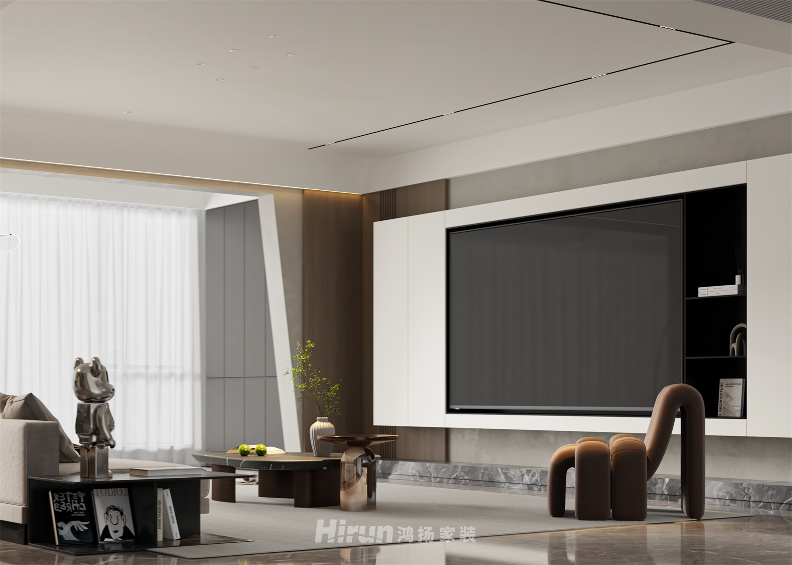  象山國際176㎡新裝飾主義四居室 裝修案例效果圖-10