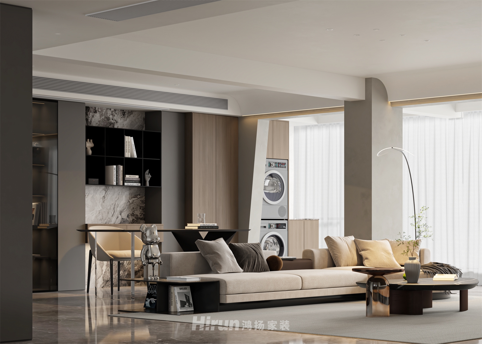  象山國際176㎡新裝飾主義四居室 裝修案例效果圖-8