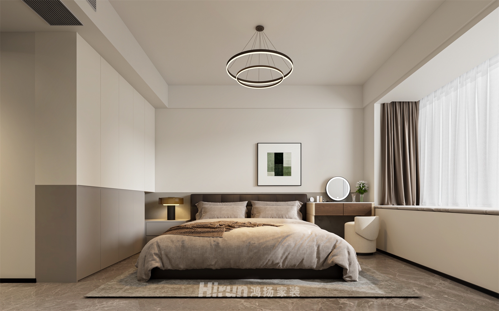  象山國際176㎡新裝飾主義四居室 裝修案例效果圖-2