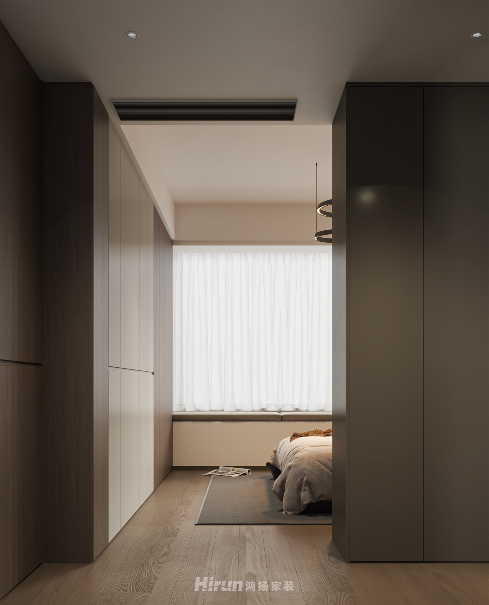 洋湖天序185㎡新裝飾主義四居室 裝修案例效果圖-5