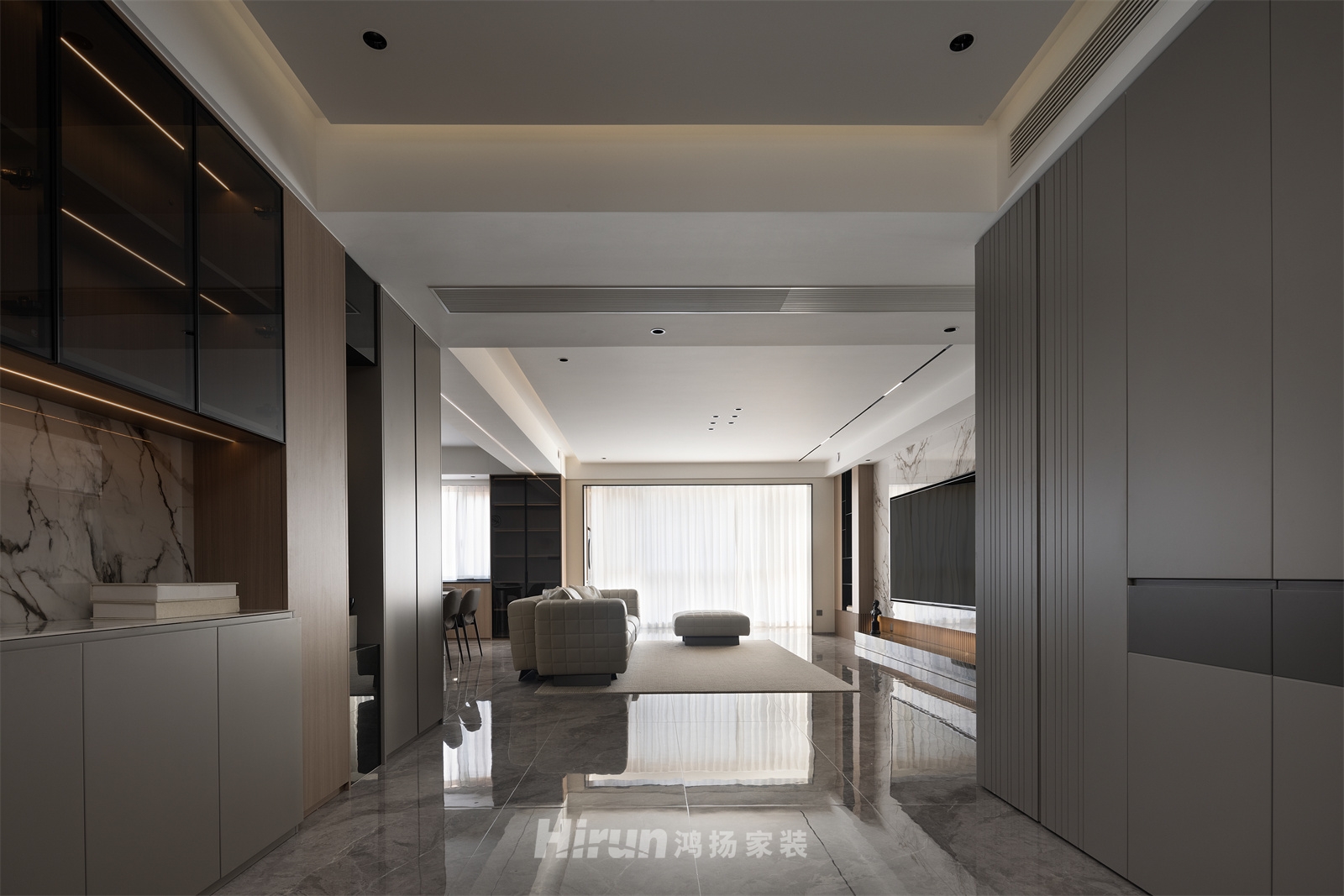 克拉美麗山莊220㎡新裝飾主義大平層 裝修案例實景圖-5