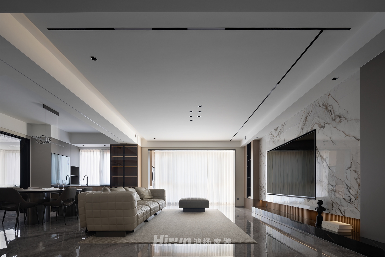 克拉美麗山莊220㎡新裝飾主義大平層 裝修案例實景圖-4