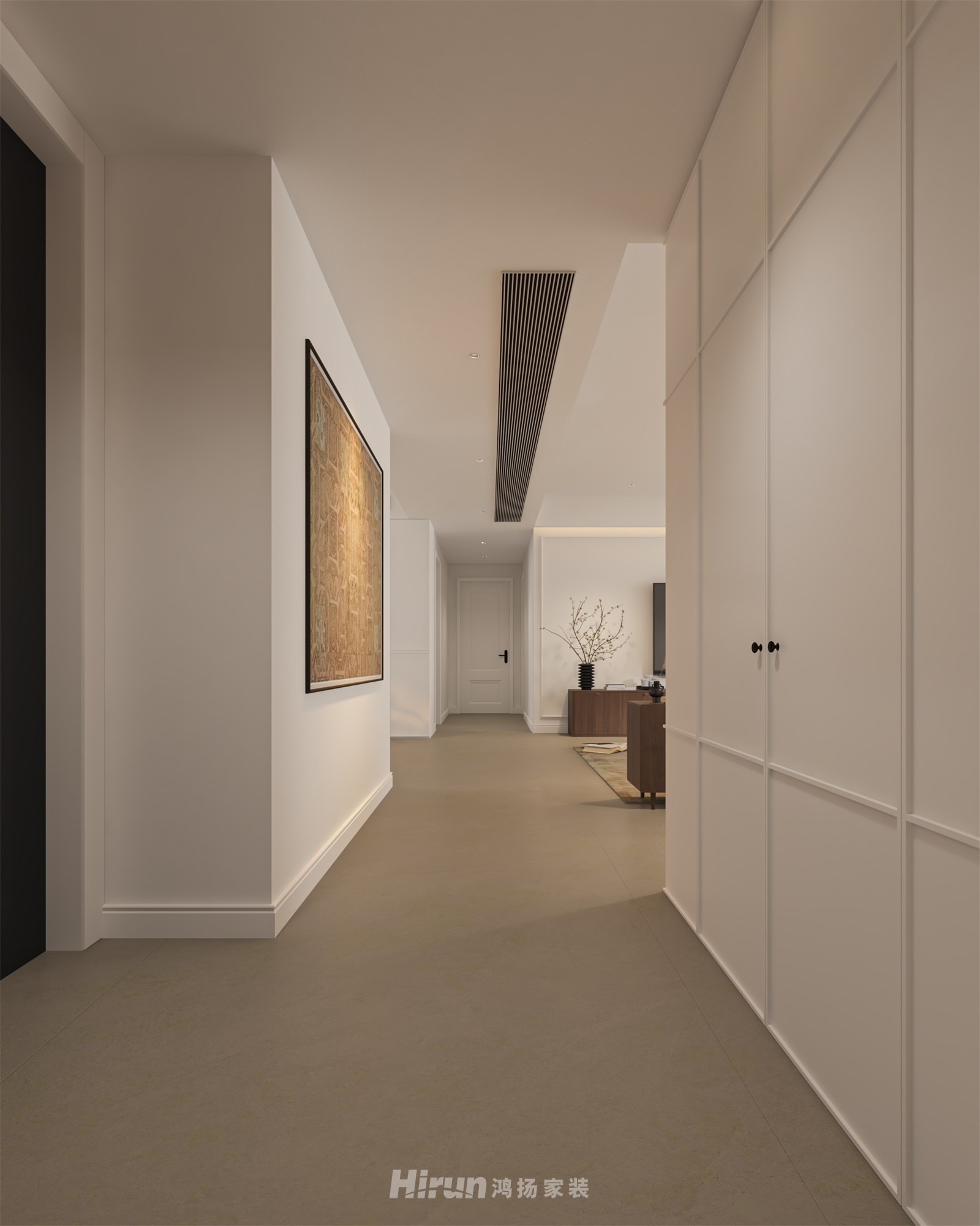 中建鈺和城190㎡復古風潮四居室 裝修案例效果圖-9