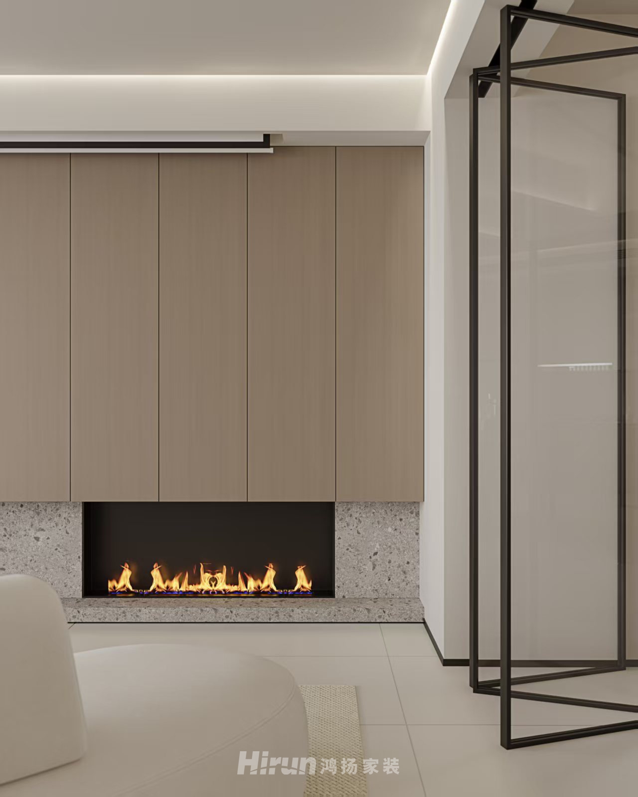 陽光城愉景苑150㎡雅致現(xiàn)代四居室 裝修案例效果圖-8