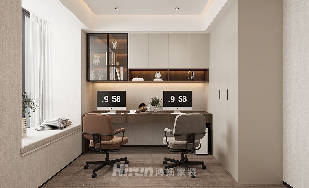 旭輝鉑悅湘江200㎡新裝飾主義四居室 裝修案例效果圖-6