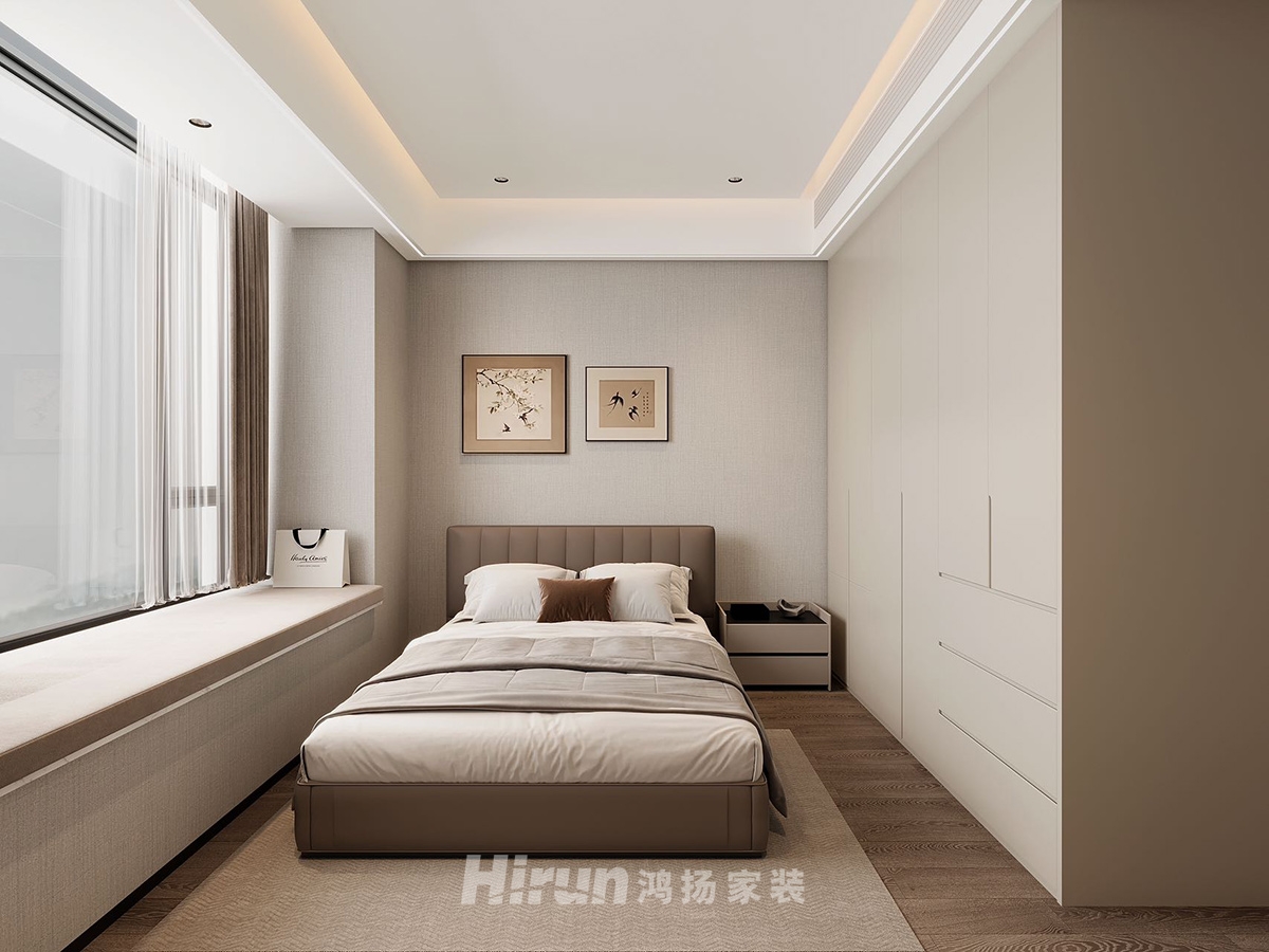 旭輝鉑悅湘江200㎡新裝飾主義四居室 裝修案例效果圖-8