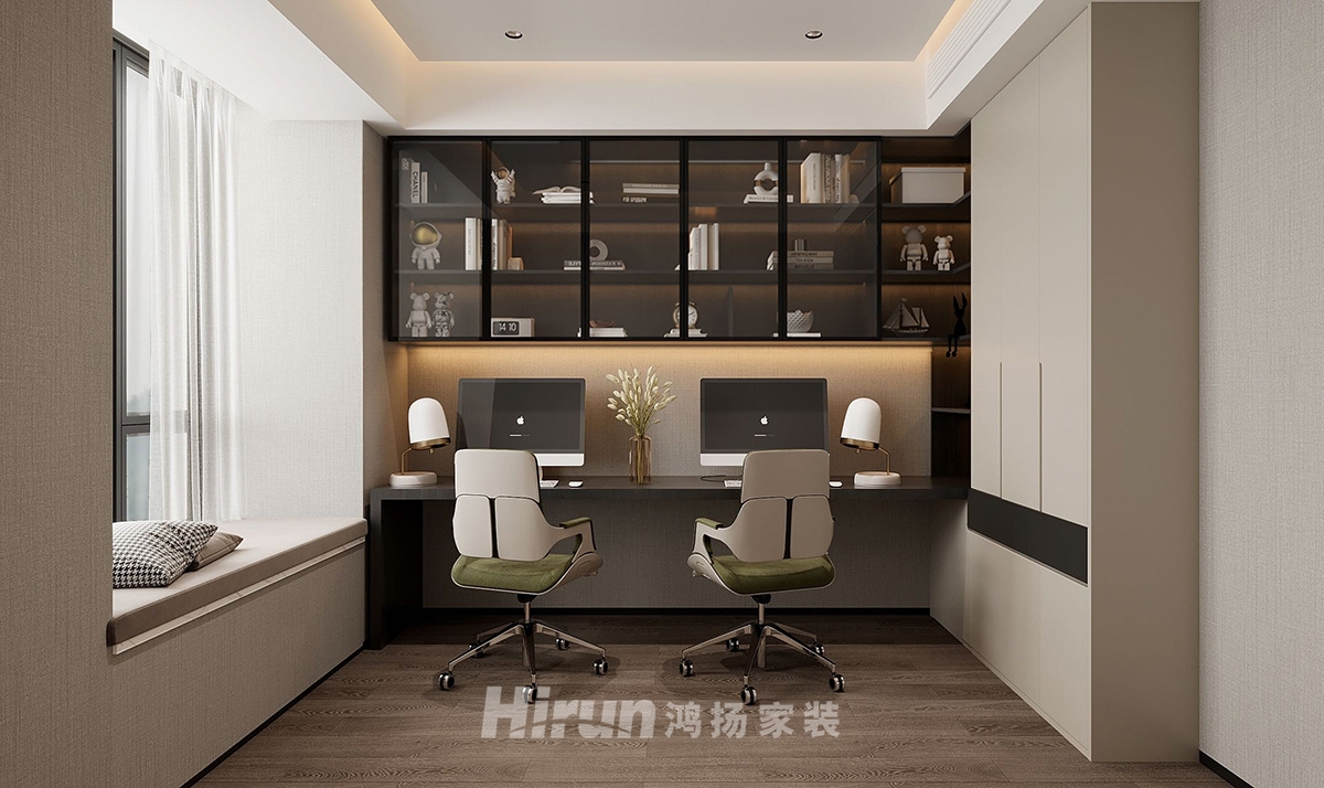 旭輝鉑悅湘江200㎡新裝飾主義四居室 裝修案例效果圖-9