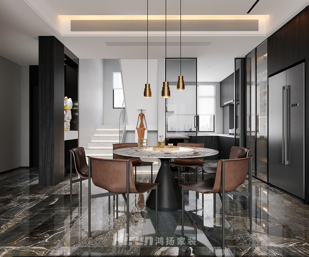 東原麓印長江320㎡新裝飾主義別墅 裝修案例效果圖-9