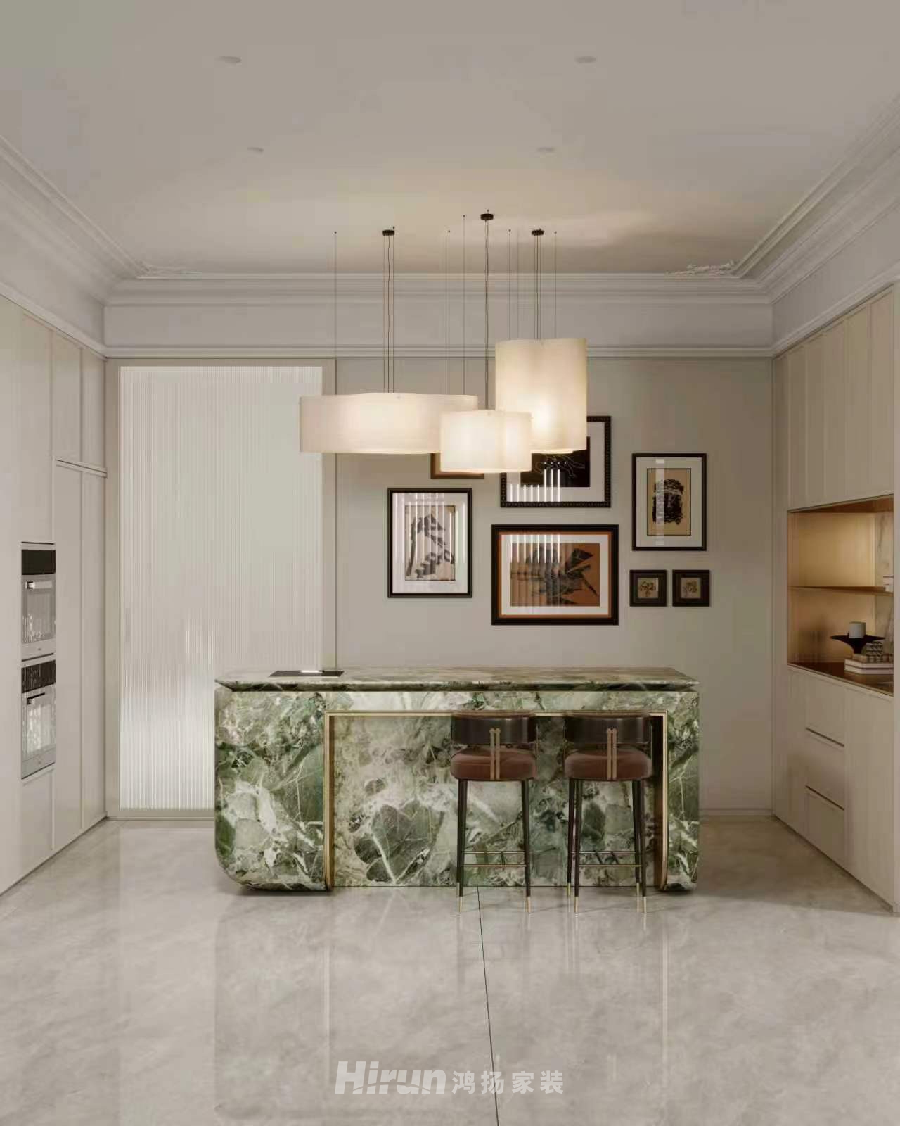 夢(mèng)想麓隱桐溪300㎡新裝飾主義大平層 裝修案例效果圖-8