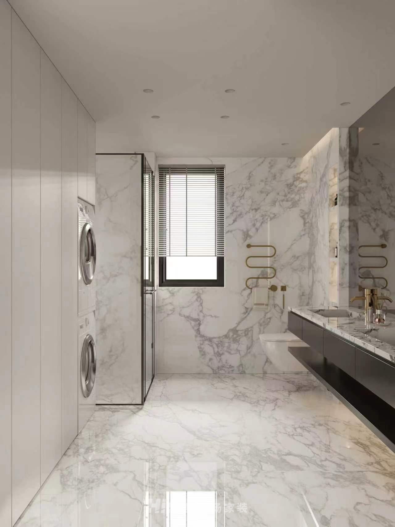 名都花園180㎡新裝飾主義大平層 裝修案例效果圖-3