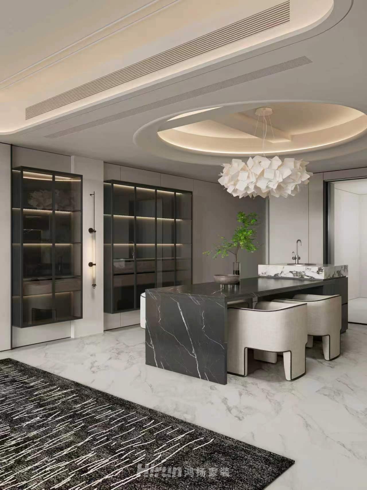 名都花園180㎡新裝飾主義大平層 裝修案例效果圖-20