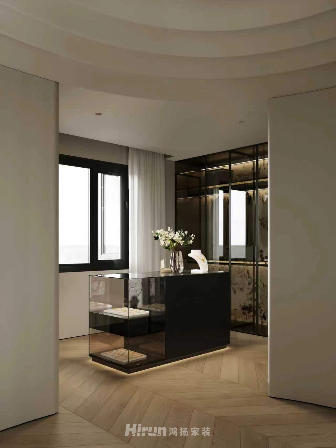 名都花園180㎡新裝飾主義大平層 裝修案例效果圖-13