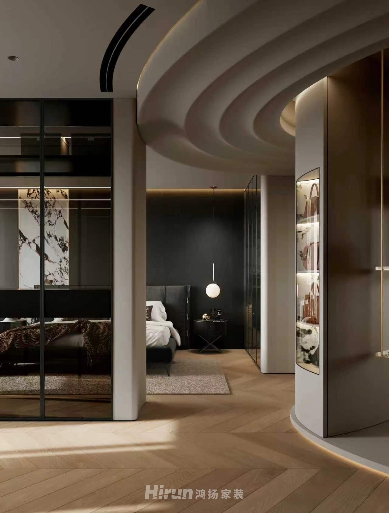 名都花園180㎡新裝飾主義大平層 裝修案例效果圖-7