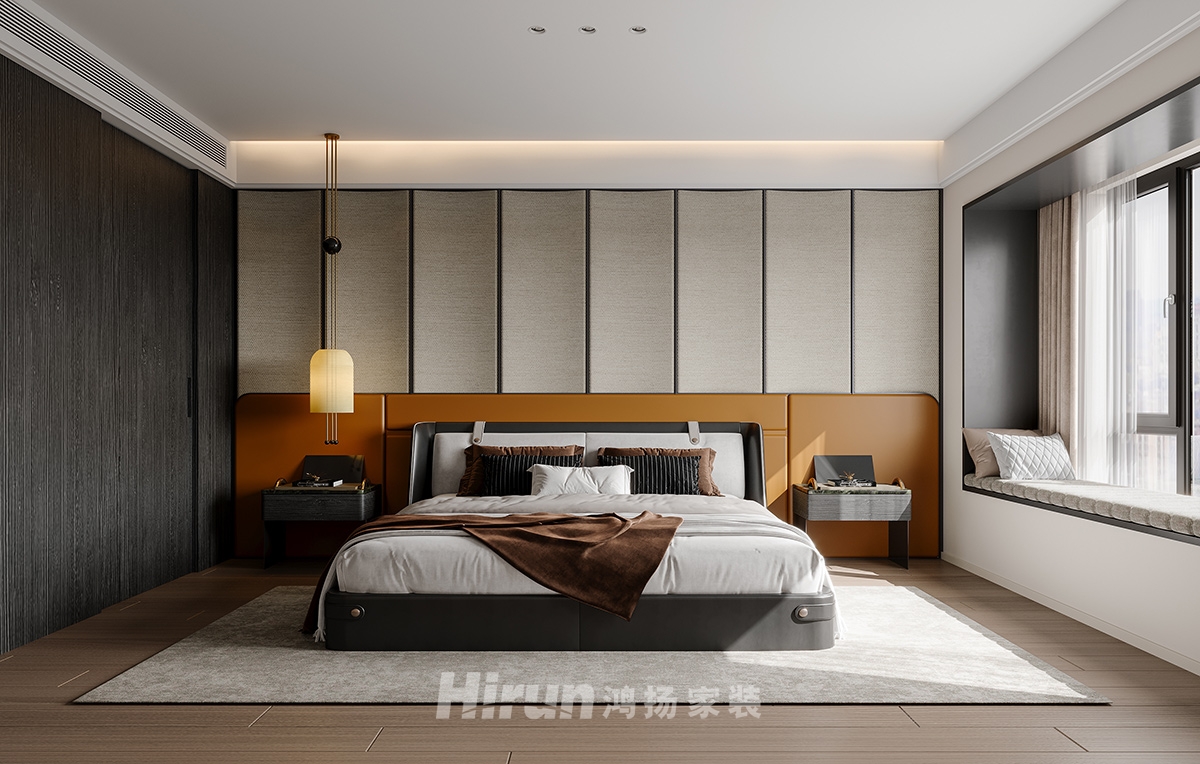 招商蛇口濱江境256㎡新裝飾主義大平層 裝修案例效果圖-2