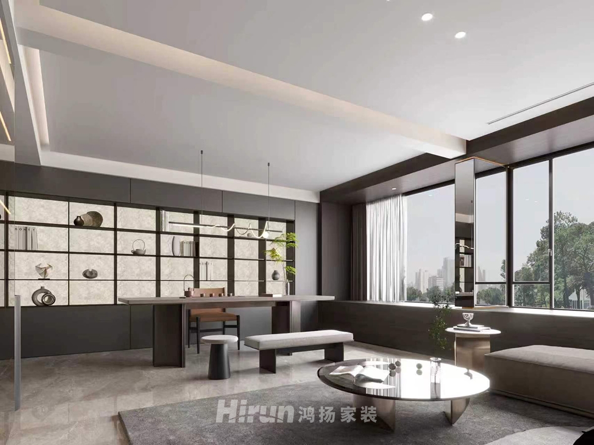 中建鈺山湖180㎡新裝飾主義大平層 裝修案例效果圖-8