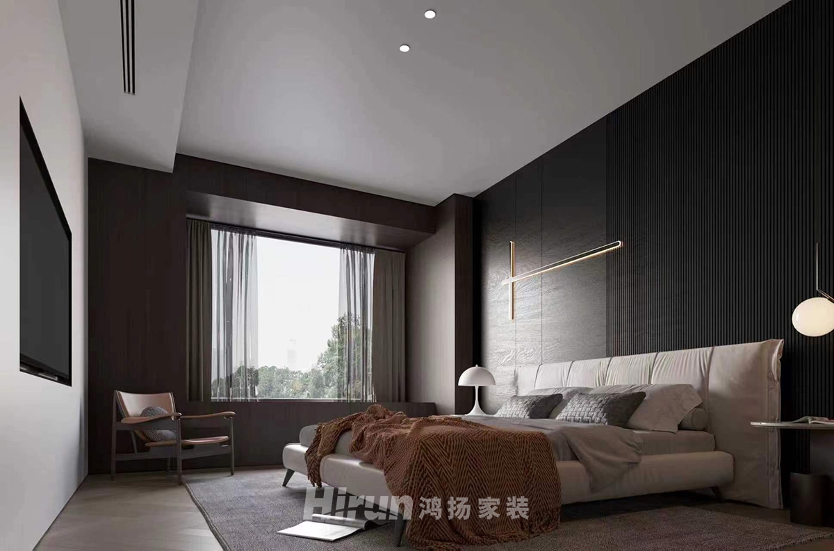 中建鈺山湖180㎡新裝飾主義大平層 裝修案例效果圖-11